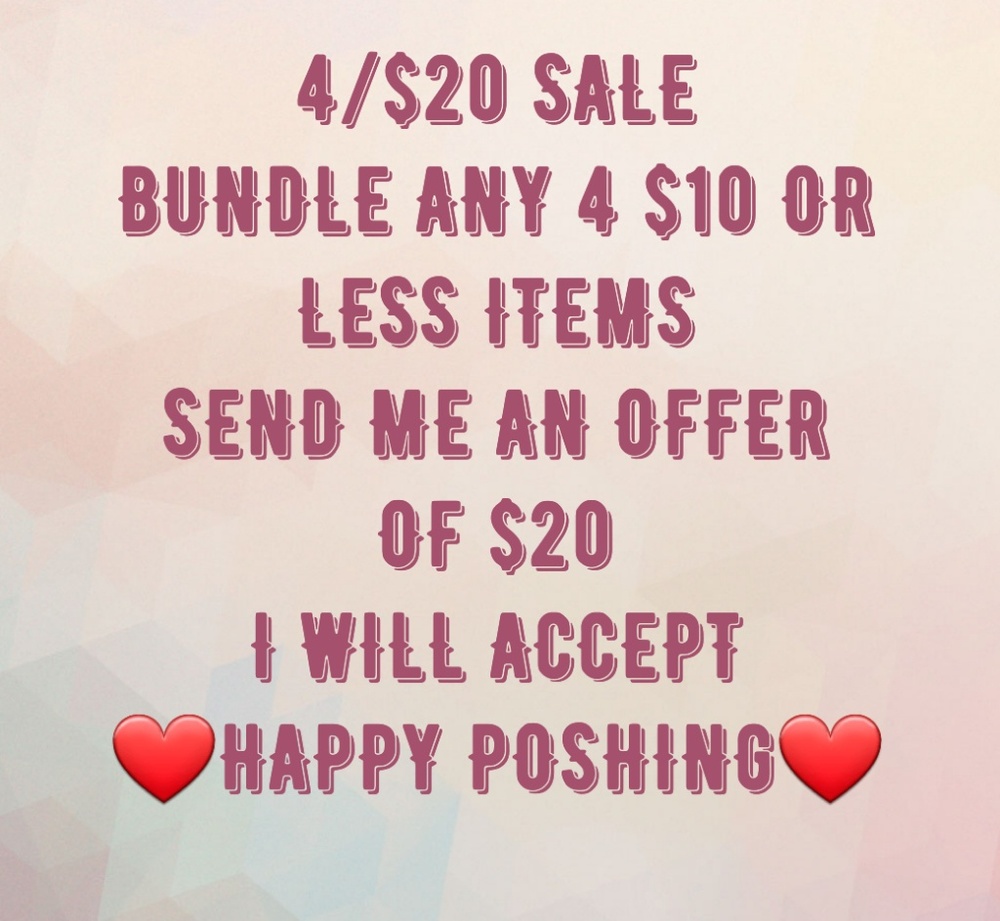 ❤❤❤4/$20 SALE❤❤❤